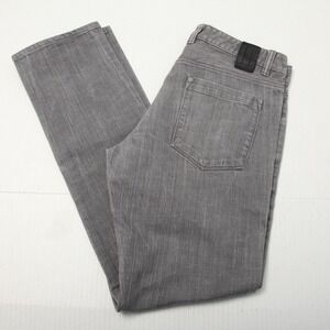 Dunderdon Jeans Mens 32x34 Grey Denim P47 Warren Stretch Workwear Pants Casual